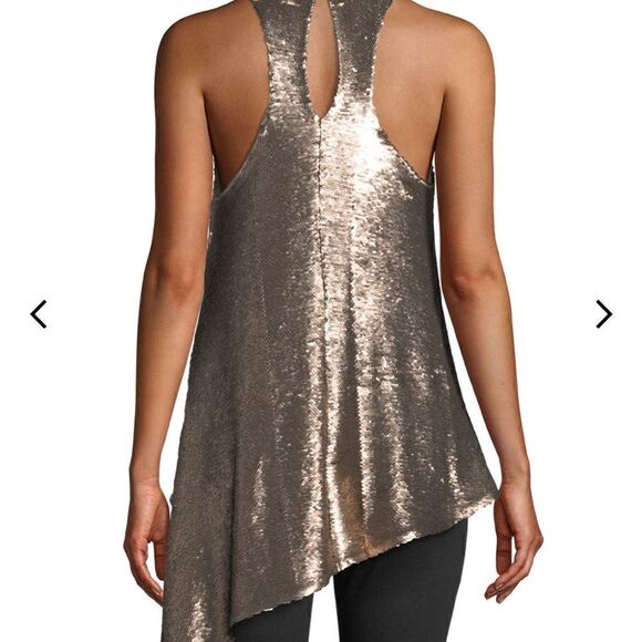 NWT MSRP $345 Cinq a Sept Sequin Dylan Tank Top Women's Size Medium - Picture 4 of 13